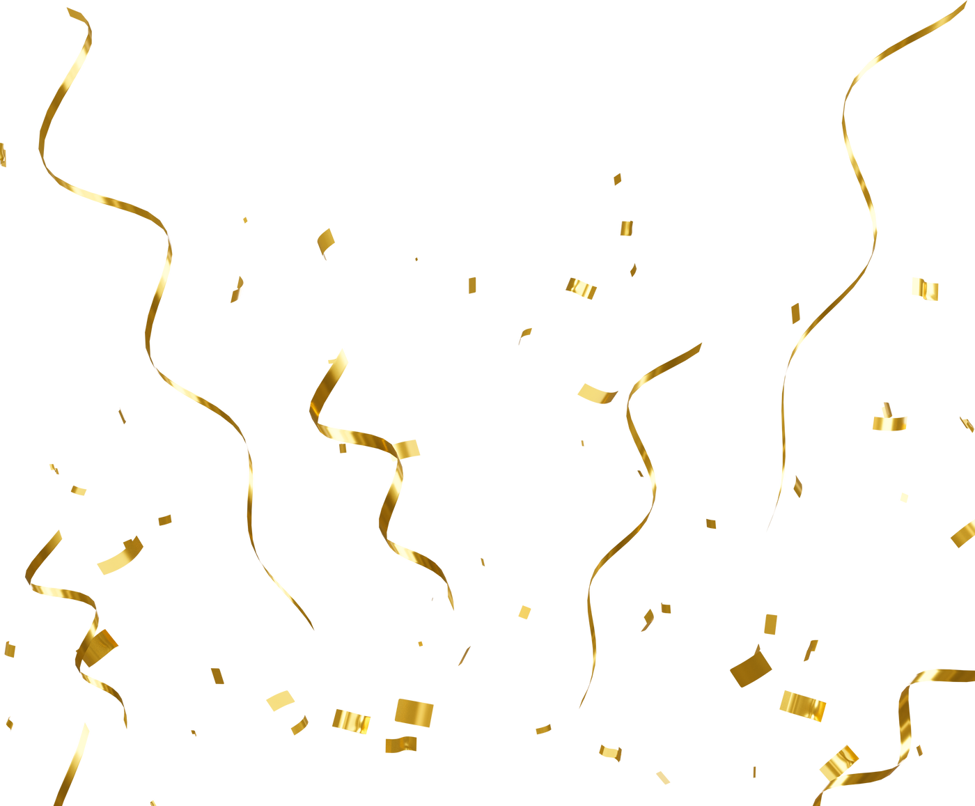 Floating Gold Confetti